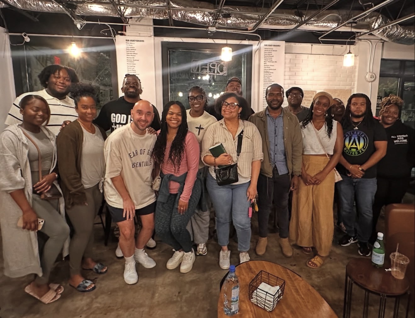 Friends gathered for Bible study